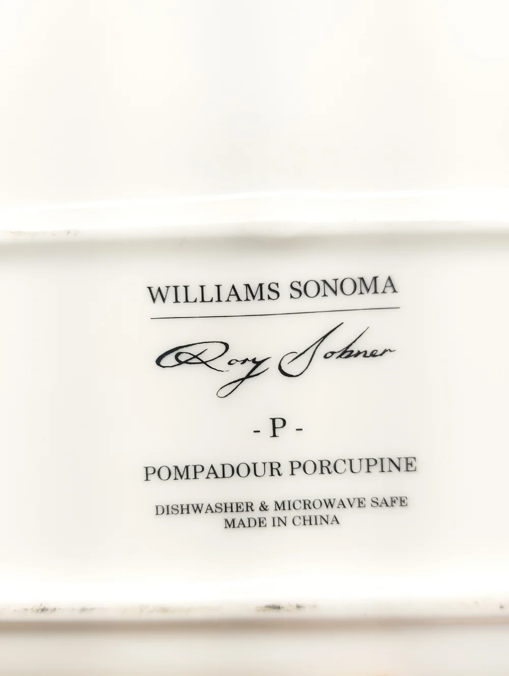 Williams Sonoma white ceramic
